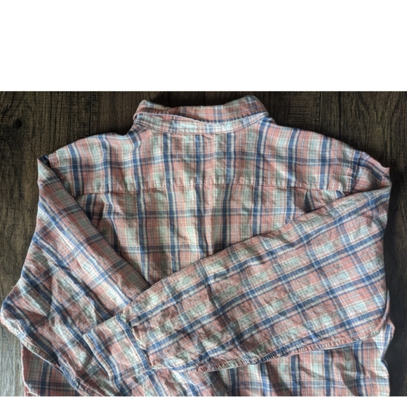 Southern Tide Mens Classic Fit XL Orange & Blue Plaid Button Down Long Sleeve. - Picture 10 of 12